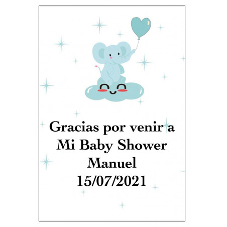 Libreta scrapy con pegatina para bautizo de niño