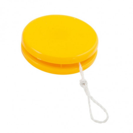 Yoyo amarillo personalizado en cajita blanca