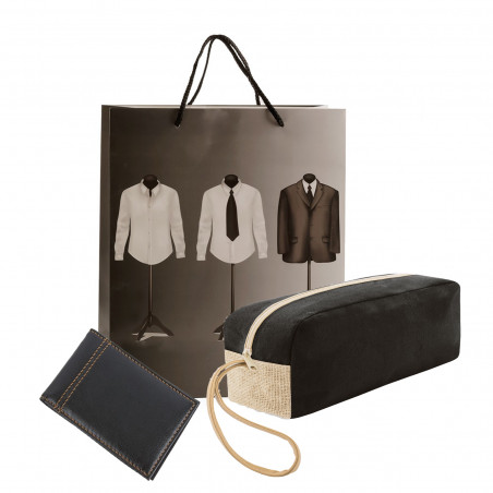 Cartera porta tarjetas y neceser en pack regalos