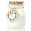 Vela aromática en tarro de cristal con etiqueta de comunión personalizada