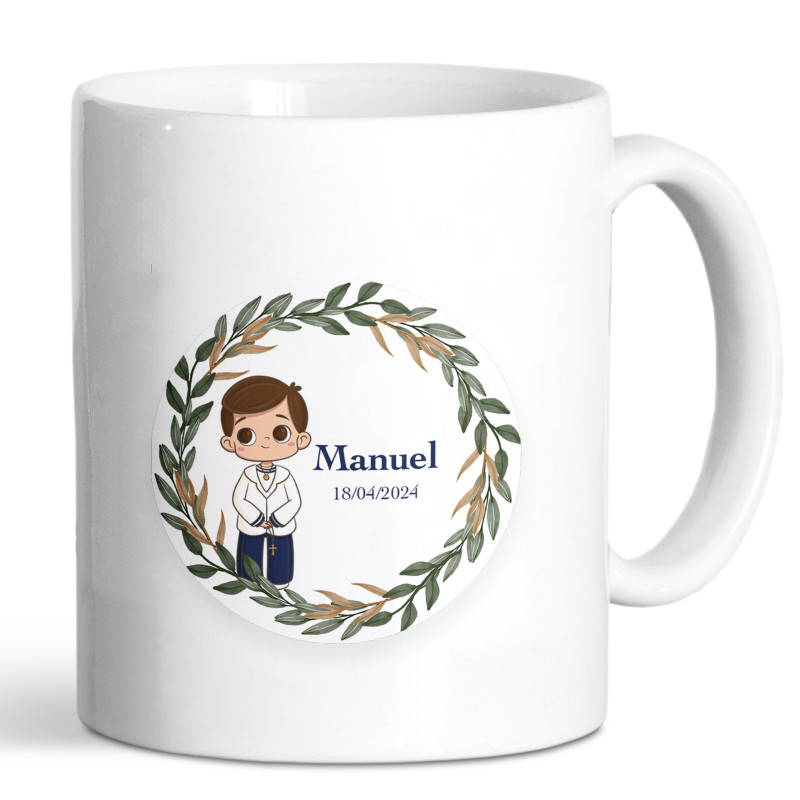 Recuerdo Comunión Niño Tazas Personalizadas