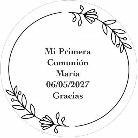 Libreta de comunión de niña con sobre y adhesivo