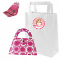 Accesorios para manicura con bolsa blanca y adhesivo de comunión