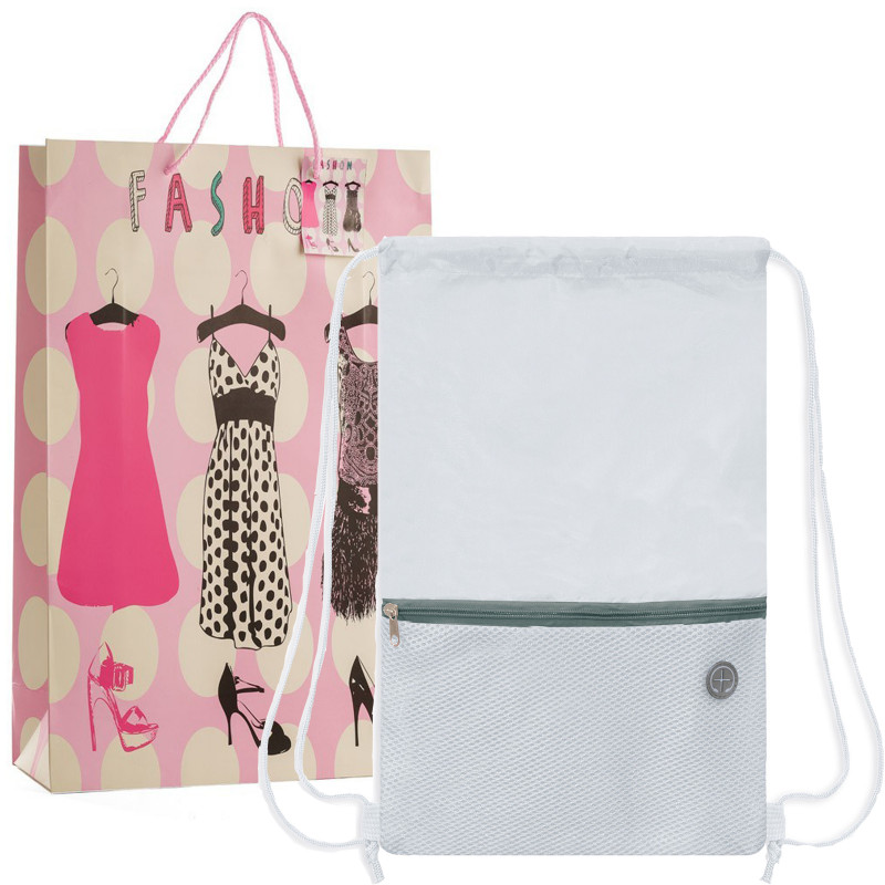 Mochila saco blanca para regalar a una mujer