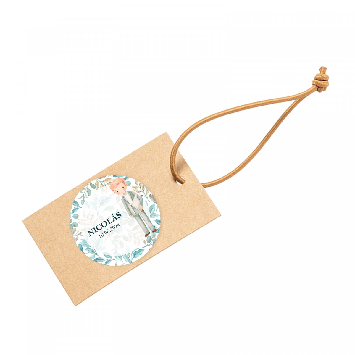 Handtag personalizado para detalles mi primera comunión niño