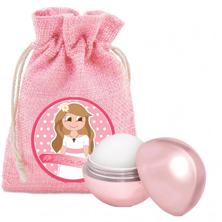 Regalos Invitados Comunión Bálsamo Labial en Bolsa