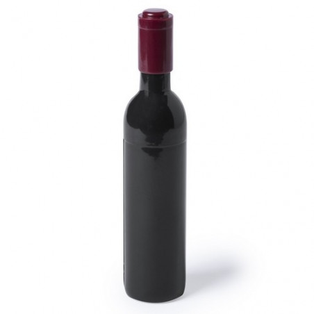 Sacacorchos en forma de botella con adhesivo floral personalizado