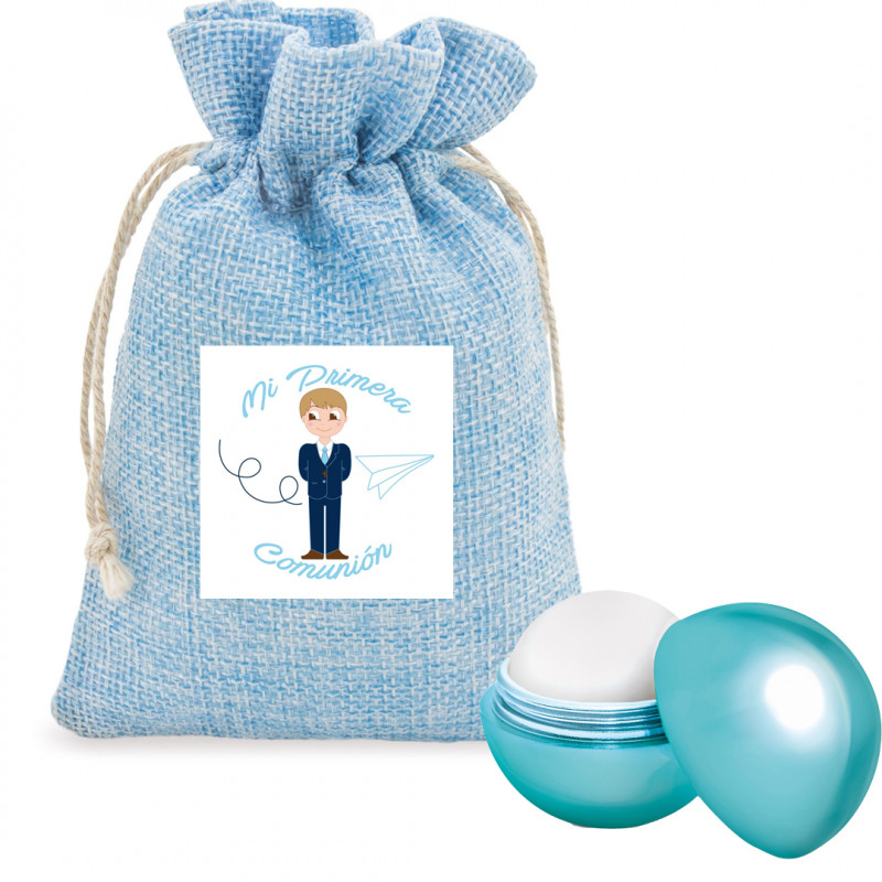 Regalos Invitados Comunión Bálsamo Labial en Bolsa