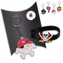 Llavero y pulsera pirata regalo para niños y niñas
