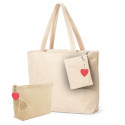 Bolsa y neceser con llavero corazón