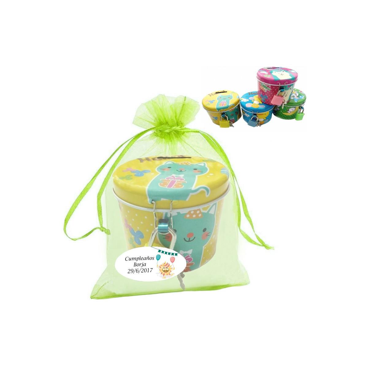 Huchas para regalar a niños personalizada para cumpleaños