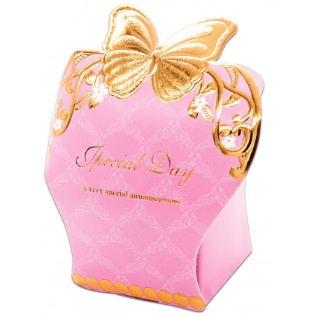 Brillo de labios con factor de protección en caja decorativa rosa