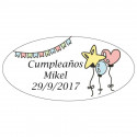 Hucha en bolsa de organza personalizada