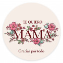 Vela aromática con adhesivo día de la madre en bolsa de regalo