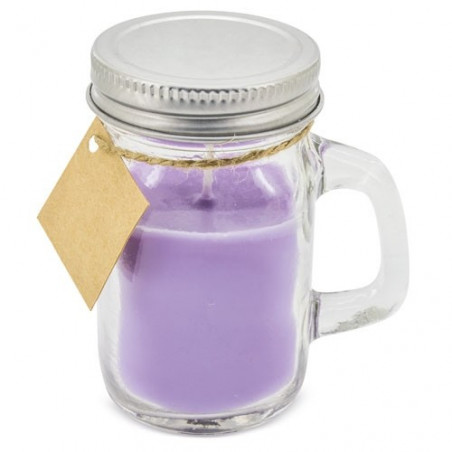 Velita aromática con adhesivos día de la madre en bolsita de tela