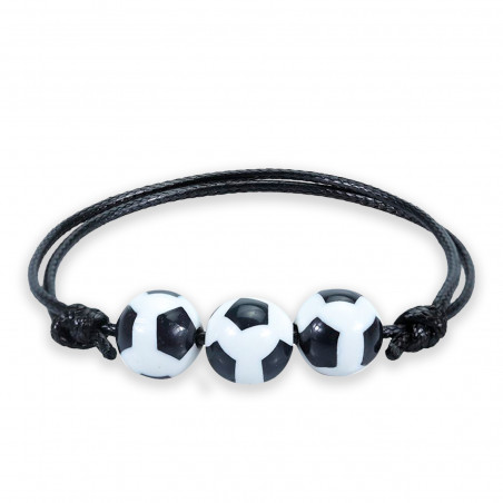Pulsera fútbol en sobre kraft con adhesivo personalizado para detalles comunión niño