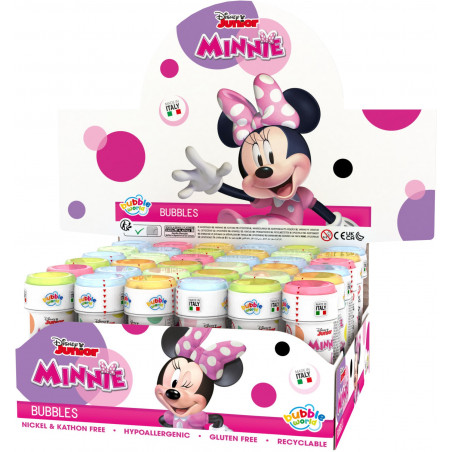 Pompero de minnie mouse con tarro de golosinas personalizado para cumpleaños