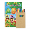 Libro para colorear con pegatinas y lápices de colores para regalos niños baratos