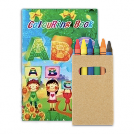 Libro para colorear con pegatinas y lápices de colores para regalos niños baratos