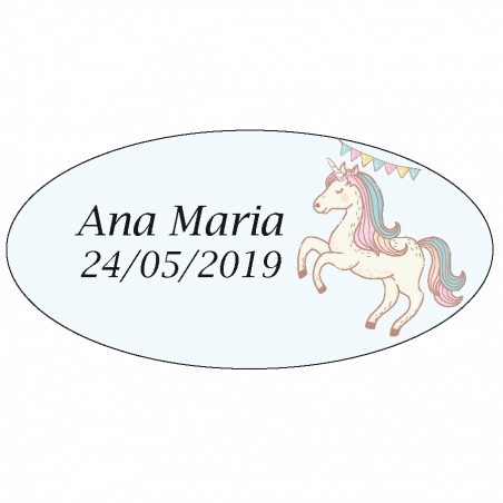 Pulsera unicornio en caja con adhesivo unicornio personalizado