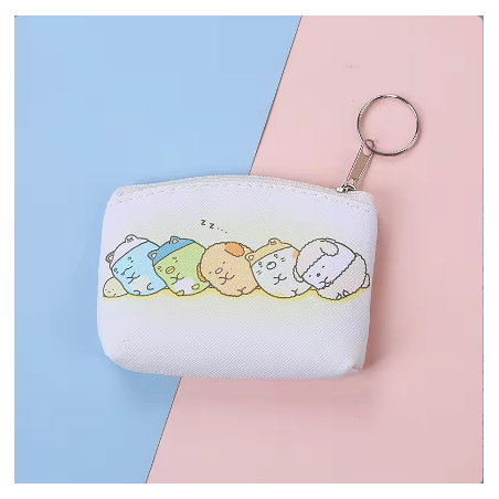 Monedero con diseño de animalitos adorables, práctico y encantador para uso diario