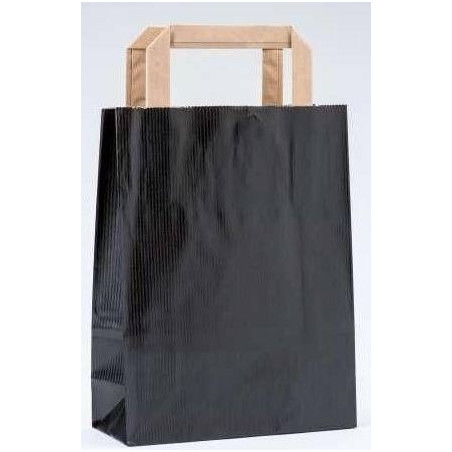 Botella de vino personalizada con sacacorchos presentado en bolsa kraft negra
