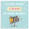 Adhesivo con mensaje simpático