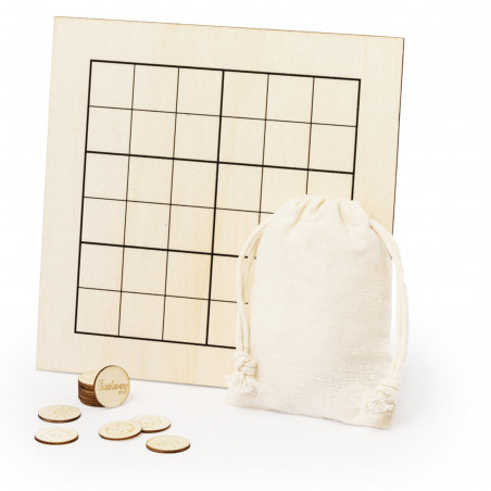 Juego de sudoku para niños con diseños ecológicos en madera
