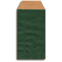 Llavero en madera bicolor en sobre kraft verde con adhesivo personalizado