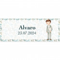 Adhesivo personalizado comunión niño especial botellas