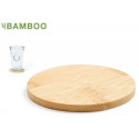 Posavaso bambu en caja de regalo y adhesivos decorativos