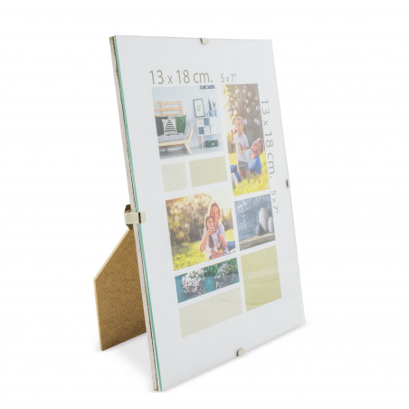 Portafotos sin marco en bolsa kraft personalizada con adhesivo