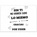 Adhesivo 5 x 7 cm con frase de agradecimiento