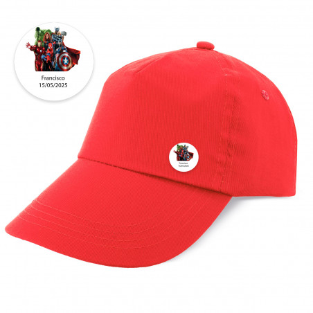 Gorra 100% algodón con chapa personalizada