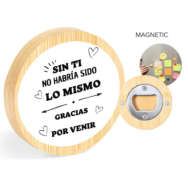 Detalles Invitados Abridor con Frase