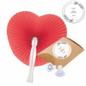 Pai pai en forma de corazón con protector de tacones en caja personalizado