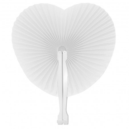 Pai pai blanco en forma de corazón con etiqueta personalizada para bautizos