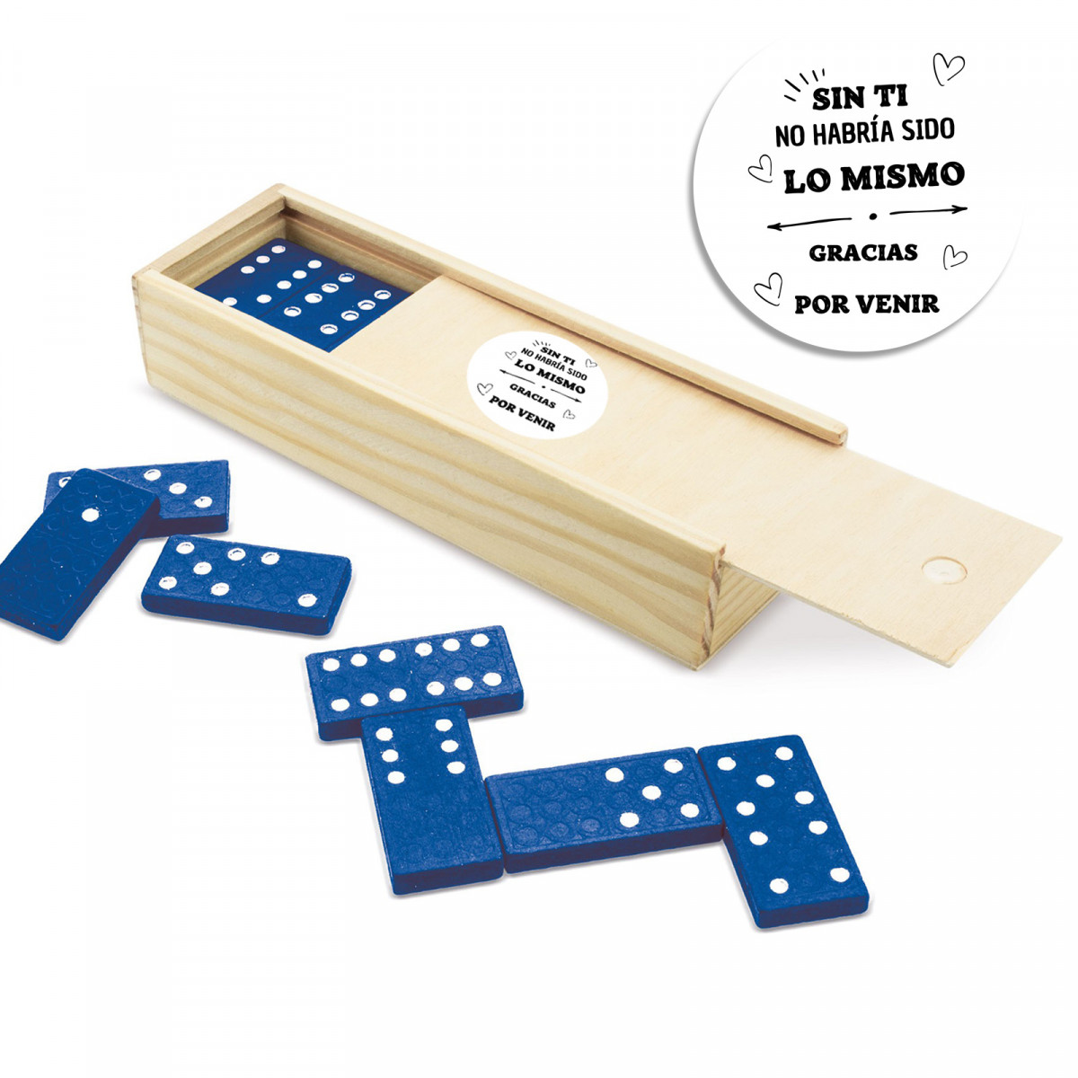 Detalles Originales Dominó Azul