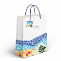 Bolsa de papel motivo mosaico de colores