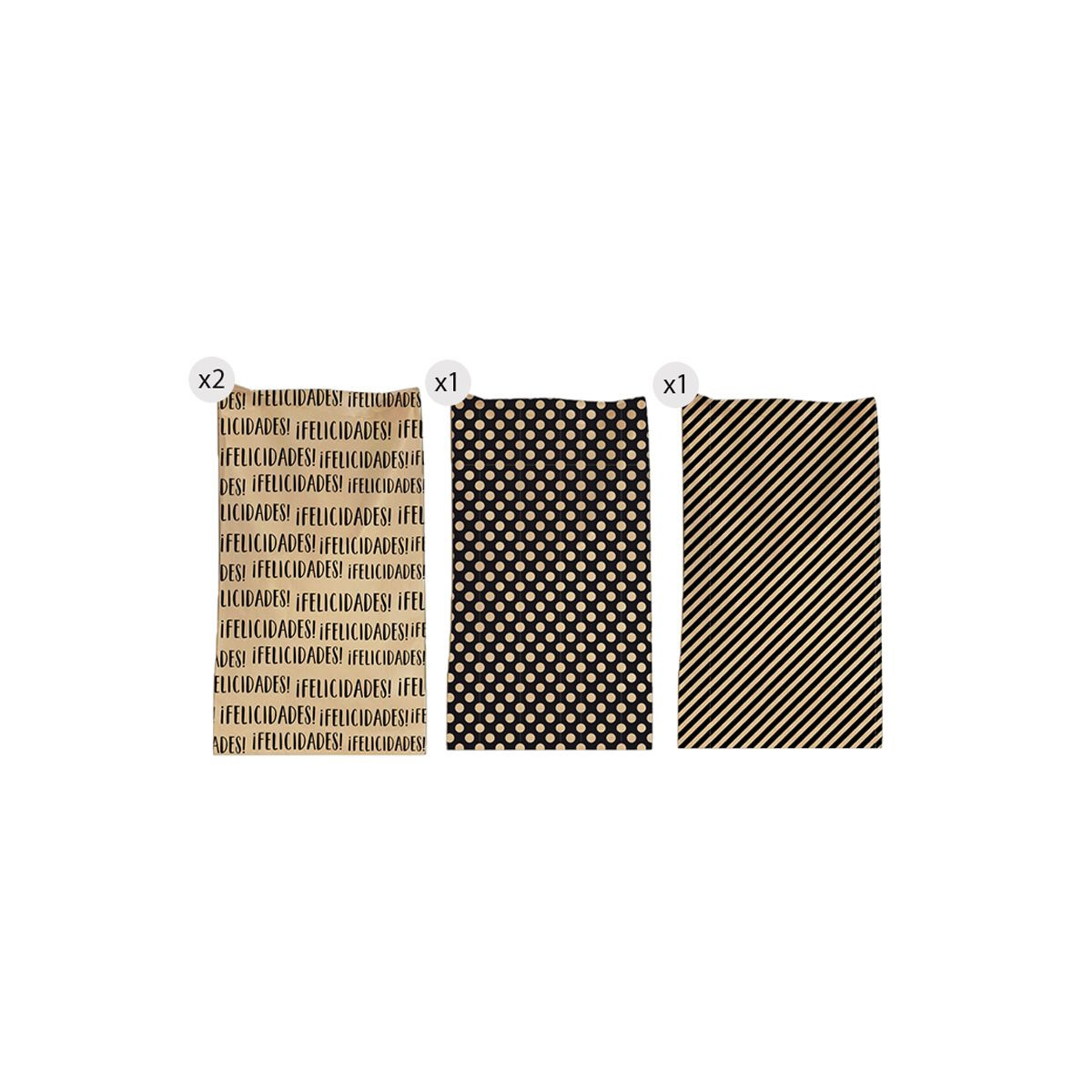 Sobres de papel kraft en pack de 4 unidades