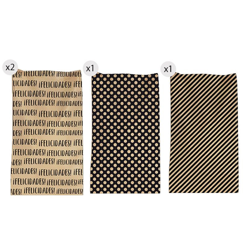 Sobres de papel kraft en pack de 4 unidades