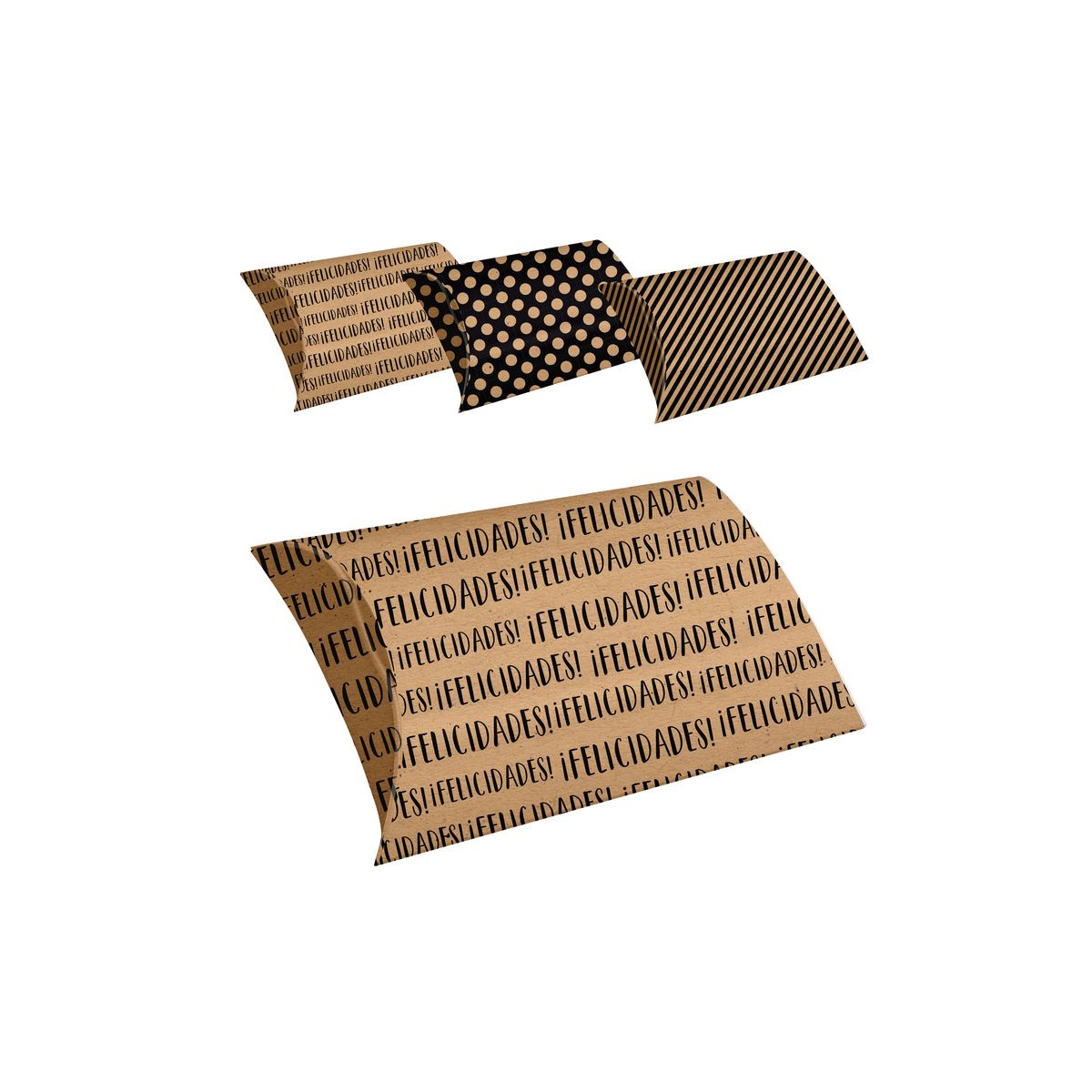 Cajas de cartón kraft en pack de 4 unidades