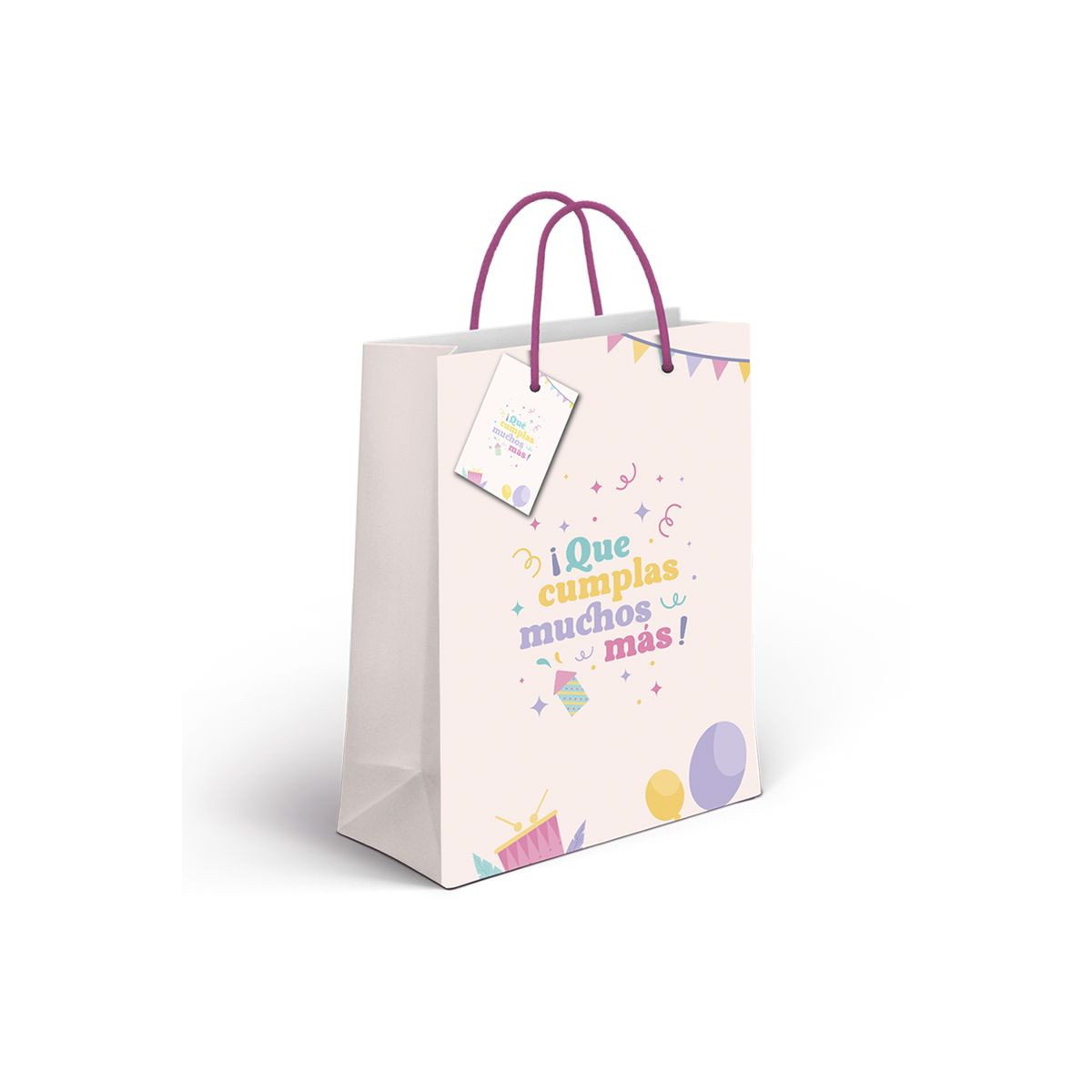Bolsa papel de cumpleaños con mensaje