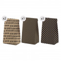 Set de 4 bolsas kraft elegantes