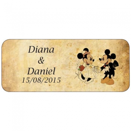 Pegatinas Personalizadas Mickey Retro