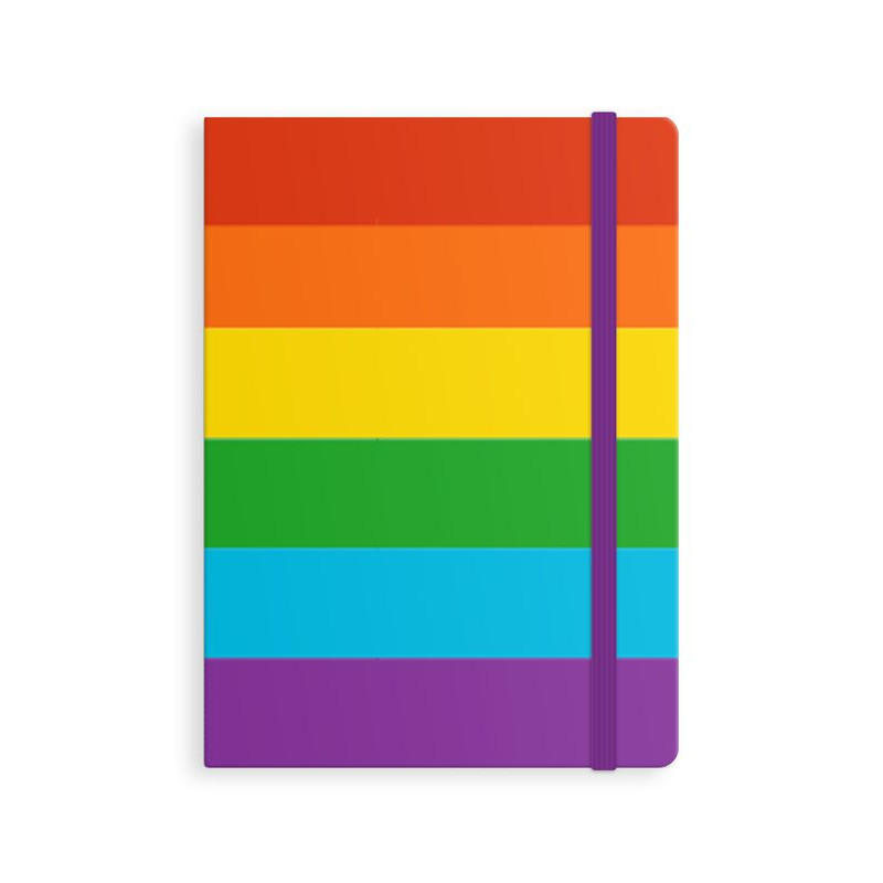 Libreta Arcoíris con Tapa Dura y Cierre Elástico: Práctica, Colorida y Funcional