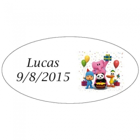 Etiquetas Infantiles Pocoyo