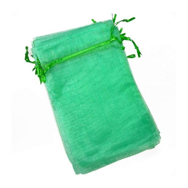 Bolsas De Organza Baratas Verde Palo 13x17 Bolsas De Organza Baratas Verde Palo 13x17