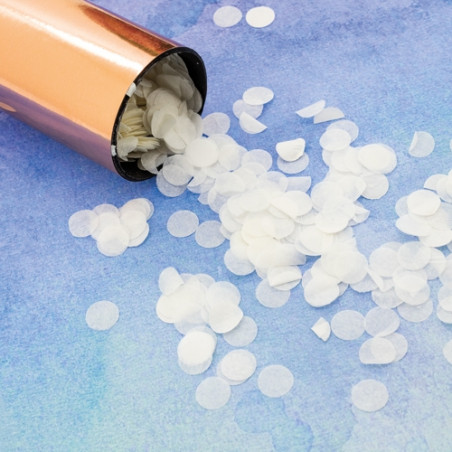 Cañón de confeti con resorte diseño elegante para eventos