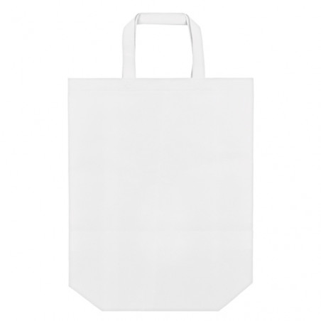 Bolsa non woven blanca con doble asa 35x39